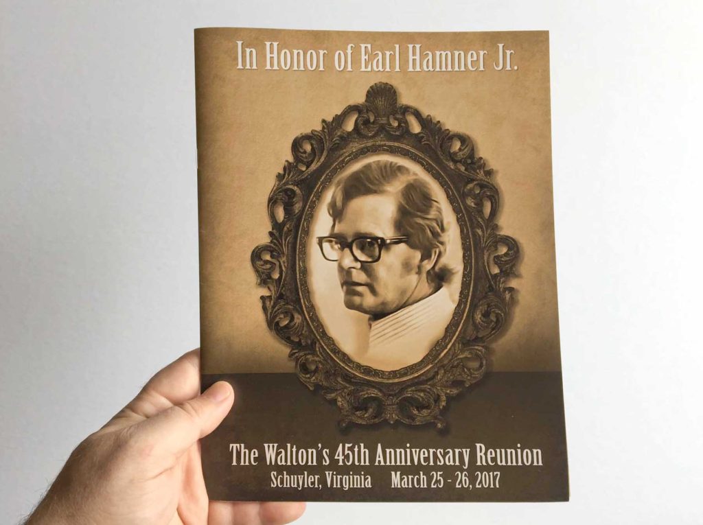 A souvenir program for The Waltons 45th Anniversary Reunion - Print Media